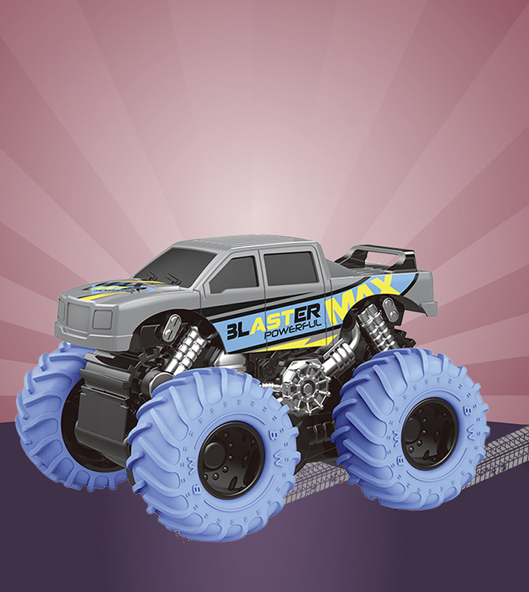 8 Piece 4x4 Inertia Toy Car Set