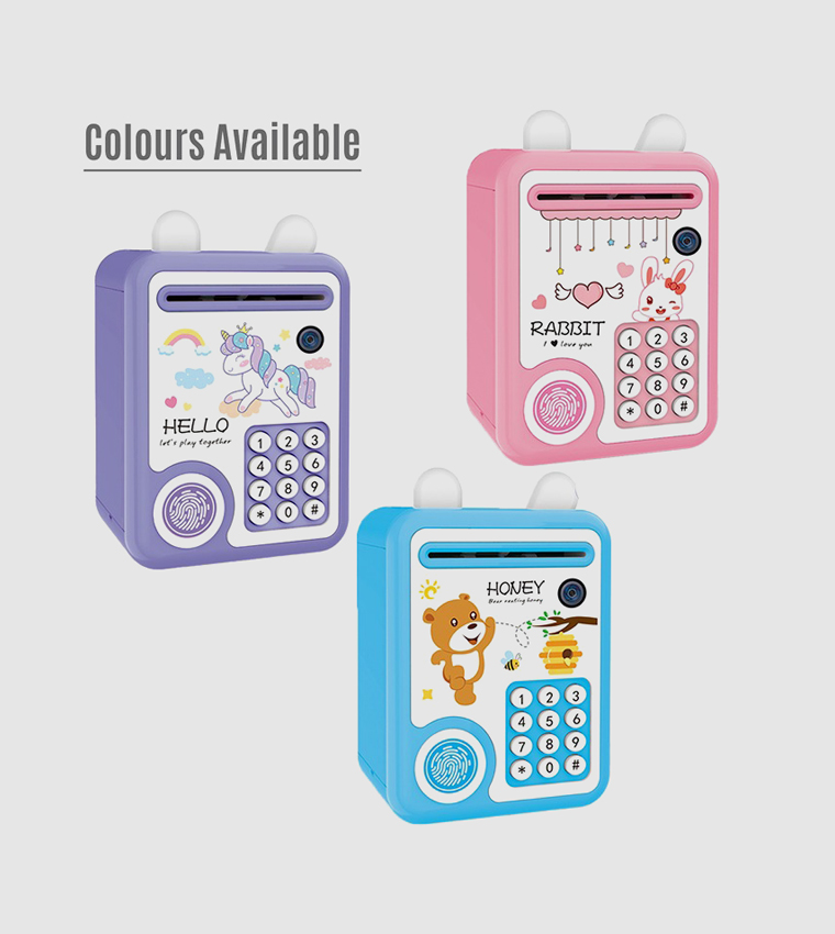 Piggy Bank with Fingerprint Lock & Music - Unicorn Purple