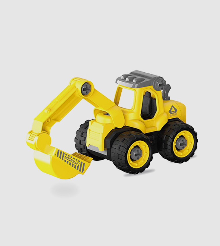 سيارة صغيرة مع موقف سيارات - أصفر