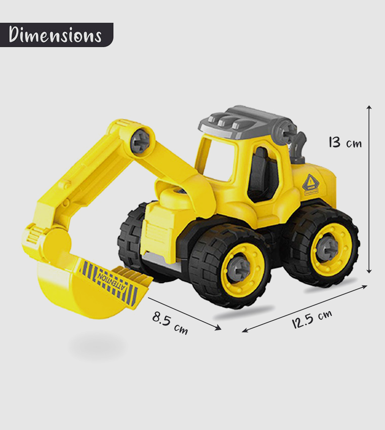 سيارة صغيرة مع موقف سيارات - أصفر