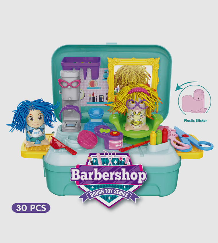 Role Play Beautician/Make Up Box With Dough Backpack (30 Pcs)