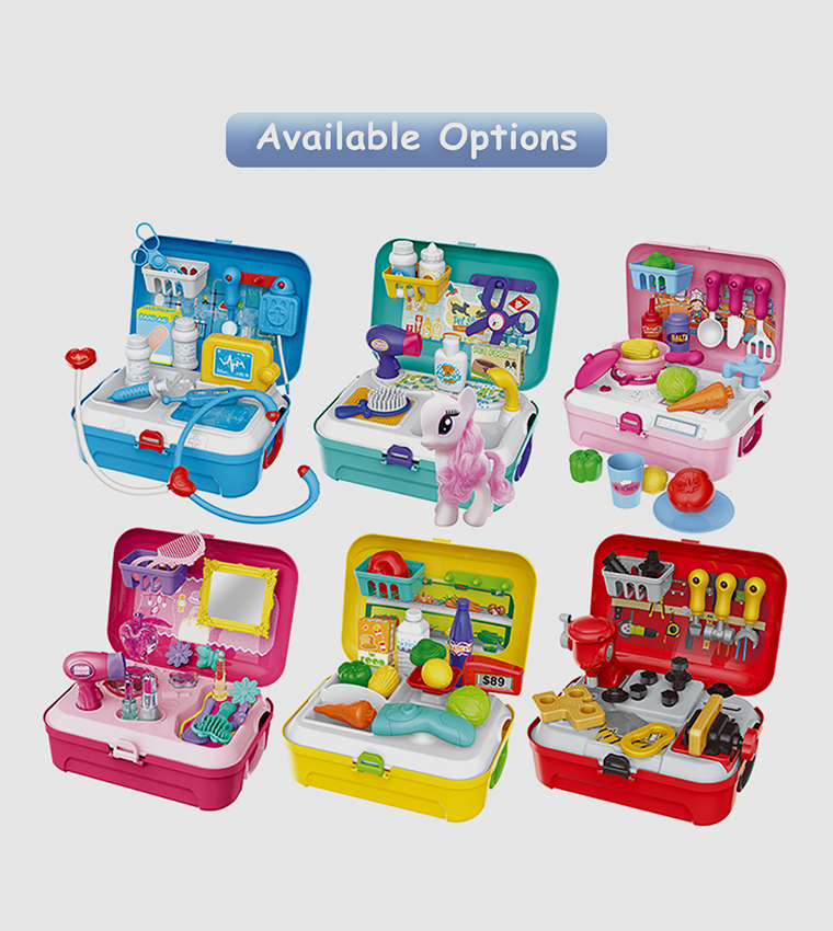 Role Play Shopkeeper/Supermarket Set Box Backpack (21 Pcs)