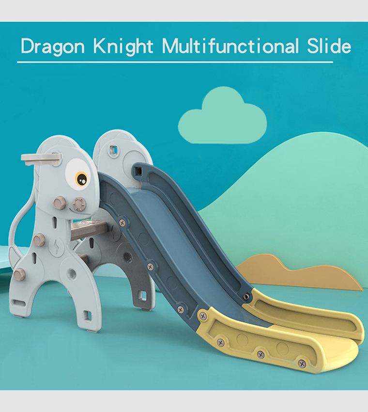 Dinosaur Slide with Basket Ball Hoop