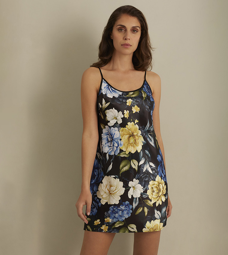 Floral Printed Cami Strap Nightdress