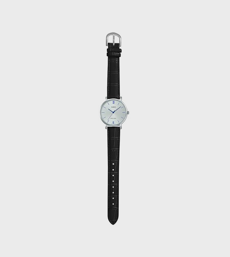 Leather Strap Analog Watch