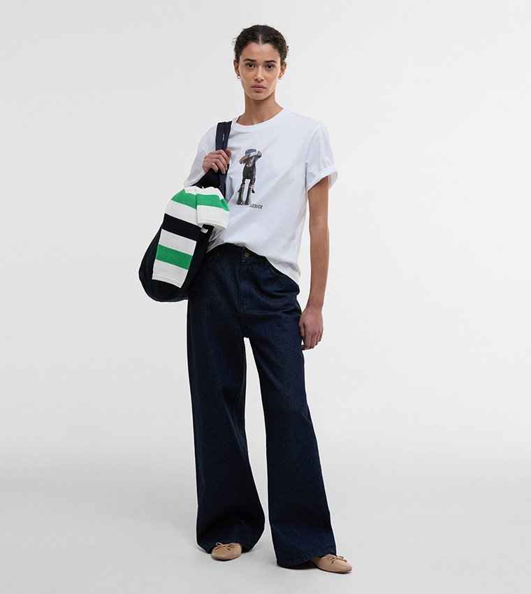 WOODROW Printed Crew Neck T-Shirt