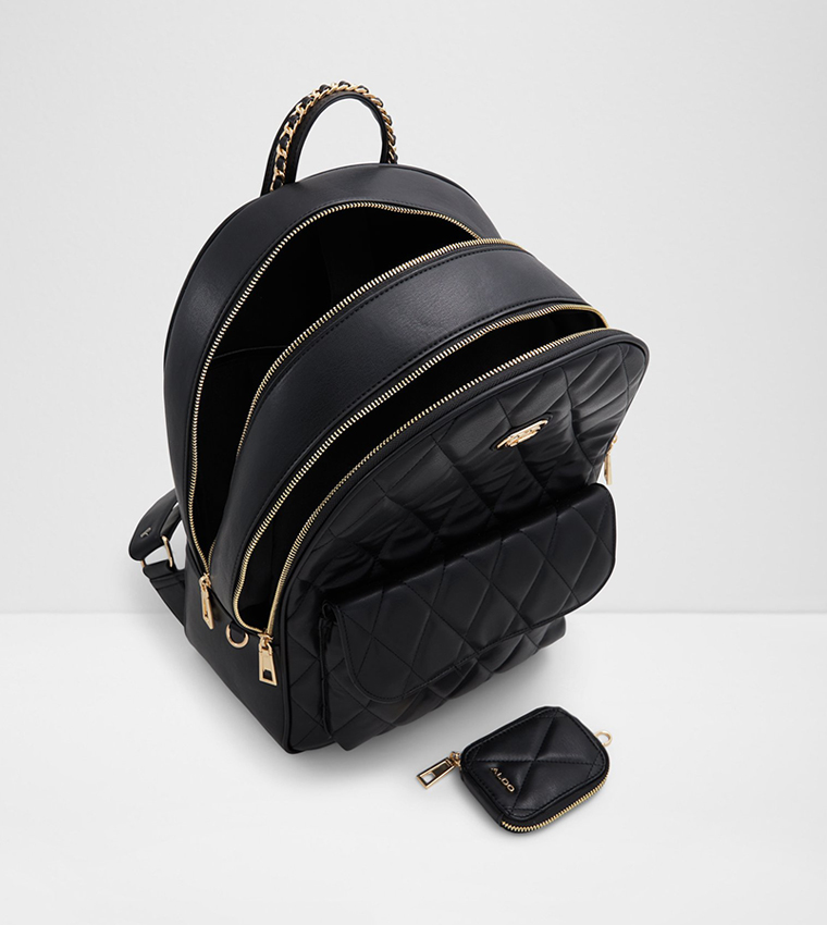 LUIGIA Quilted Backpack with Pouch