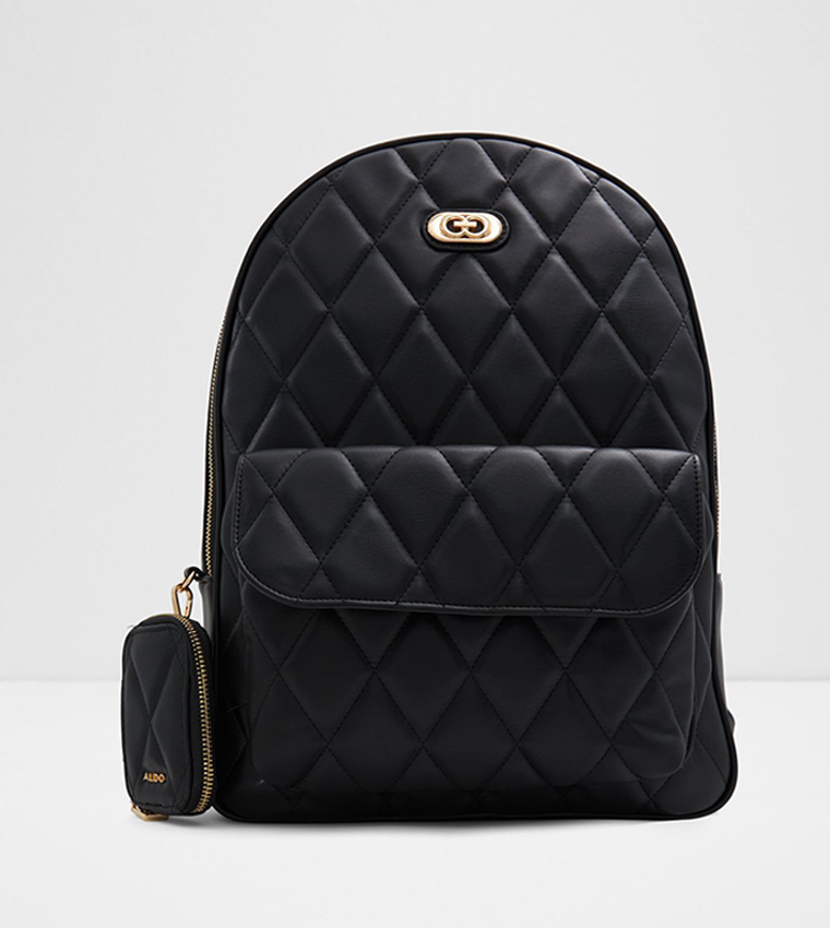LUIGIA Quilted Backpack with Pouch