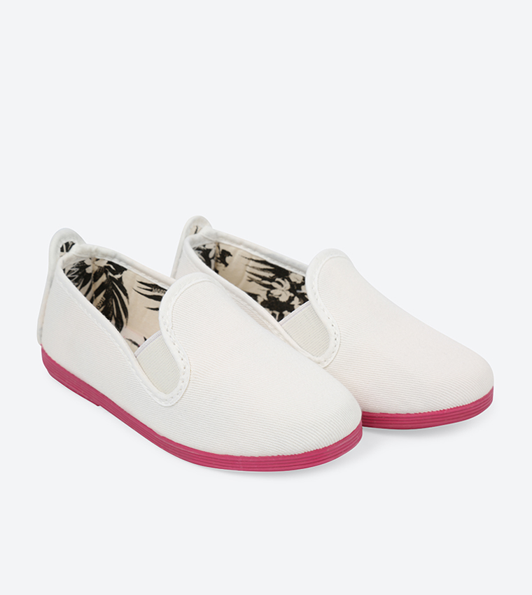 Luna Slip-Ons - White