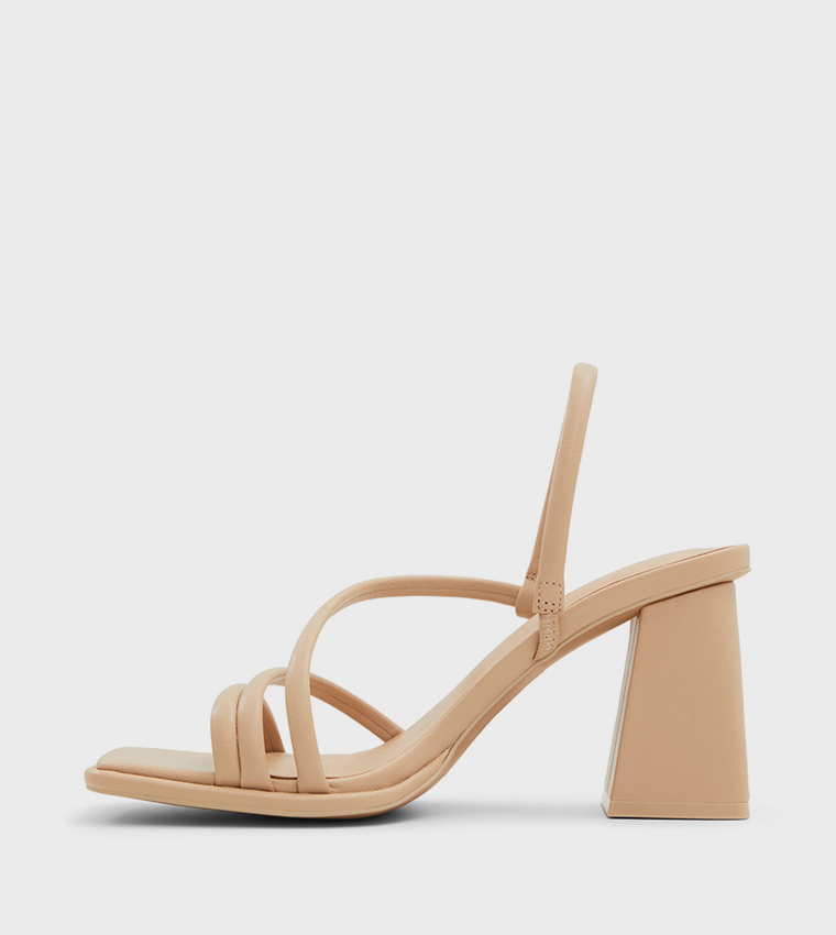 LUXE Slingback Block Heel Sandals