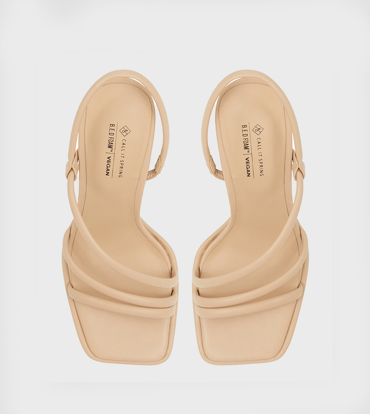 LUXE Slingback Block Heel Sandals