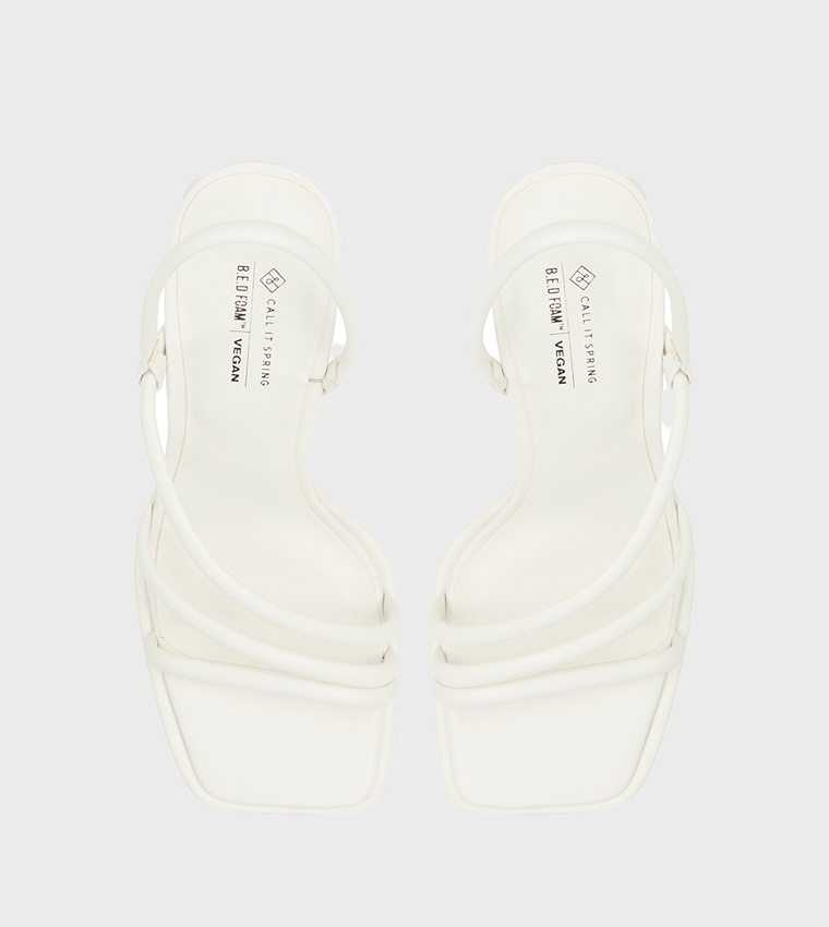 LUXE Slingback Block Heel Sandals
