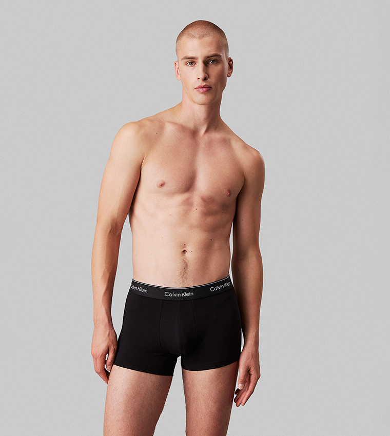 3-Pack Logo Waistband Trunks