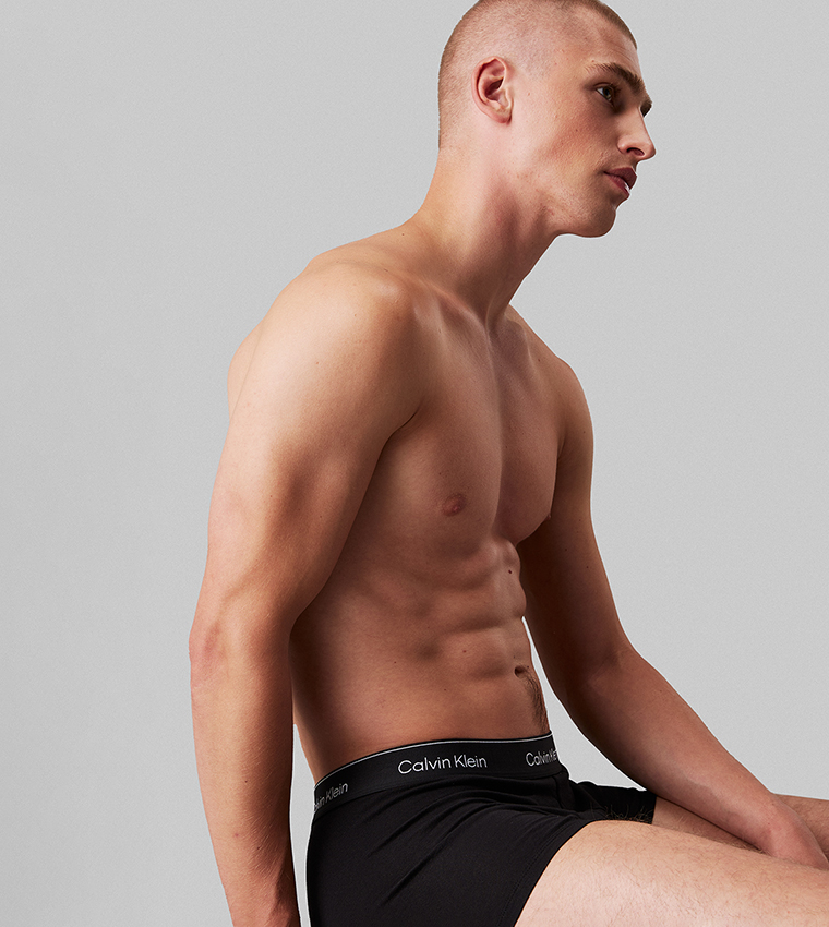 3-Pack Logo Waistband Trunks