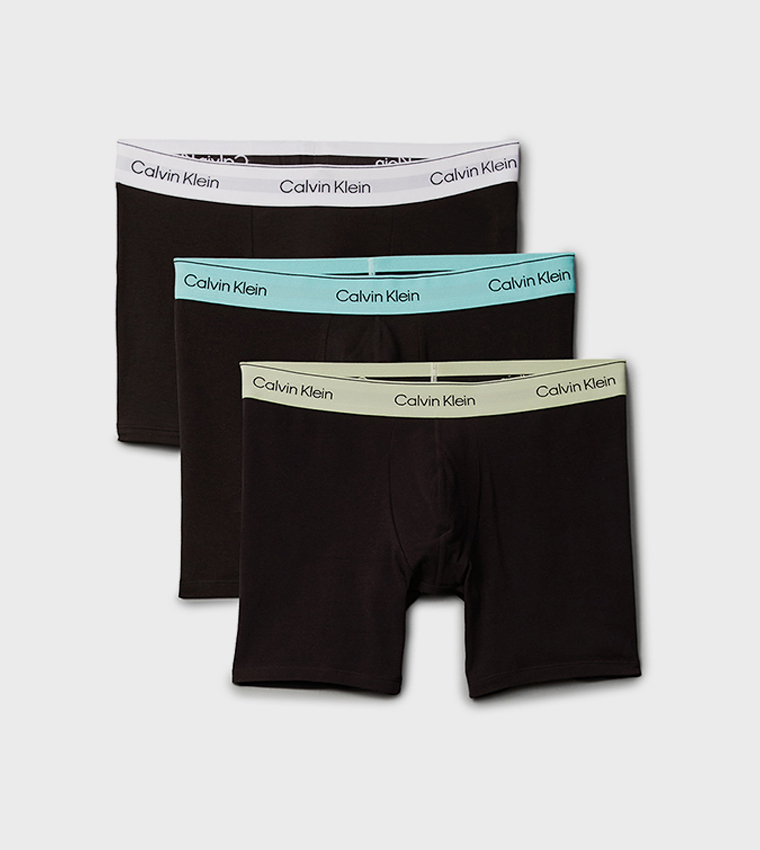 3-Pack Logo Waistband Trunks