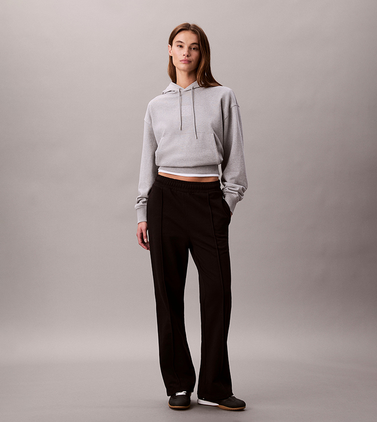 Elastic Waist Wide Leg Sweatpants