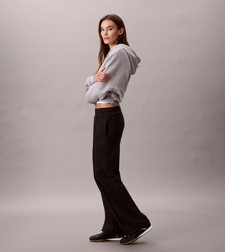 Elastic Waist Wide Leg Sweatpants
