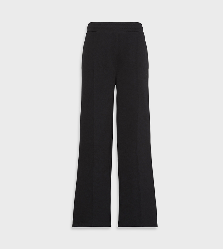 Elastic Waist Wide Leg Sweatpants