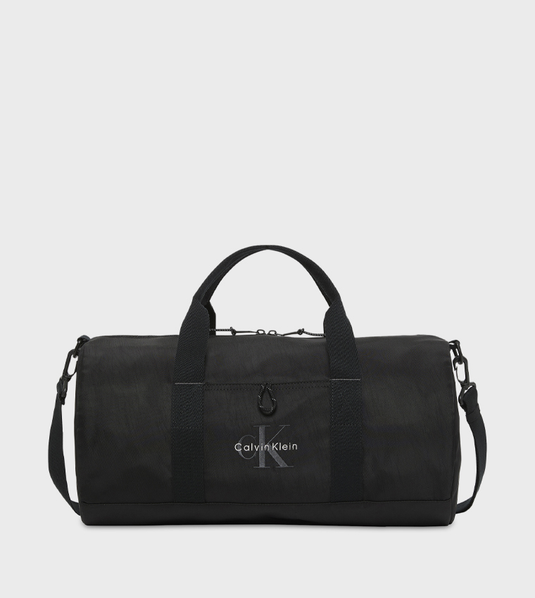 Logo Embroidered Weekender Duffle Bag
