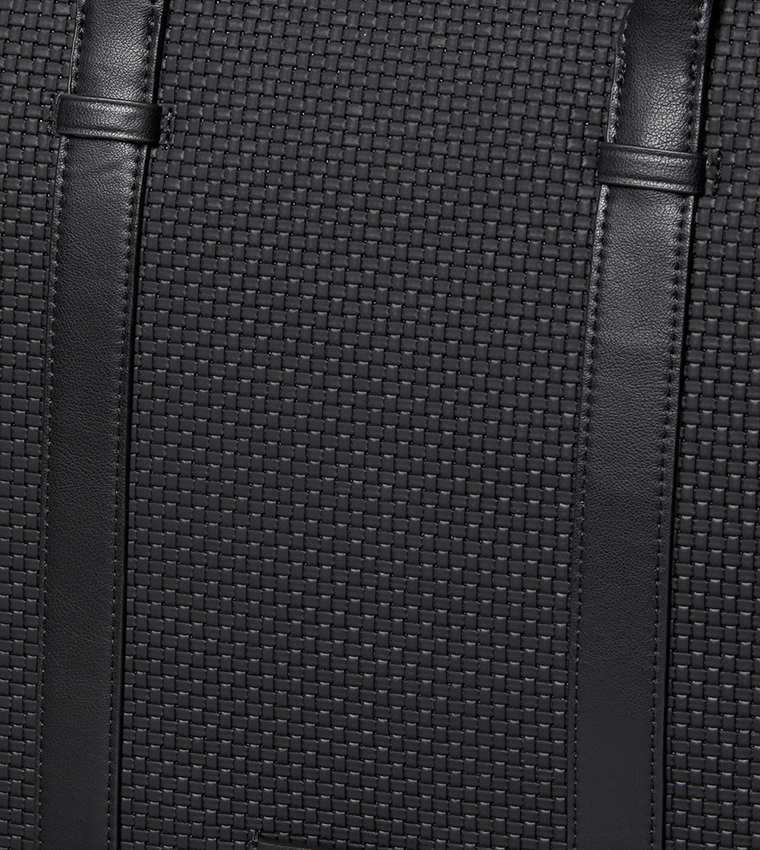 Embossed Woven Laptop Bag