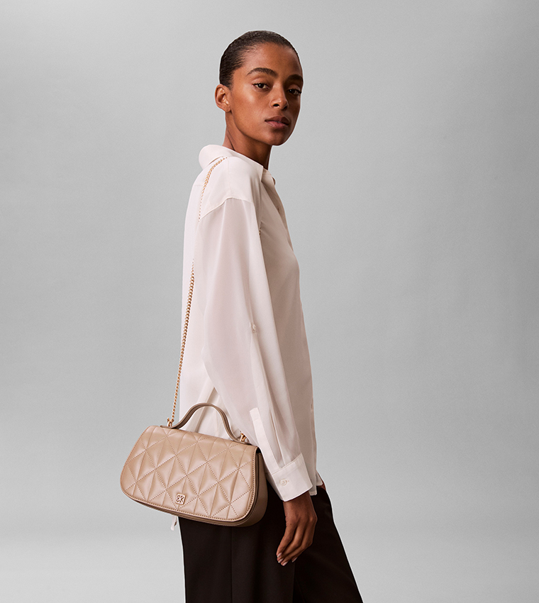 Quilted Top Handle Bag