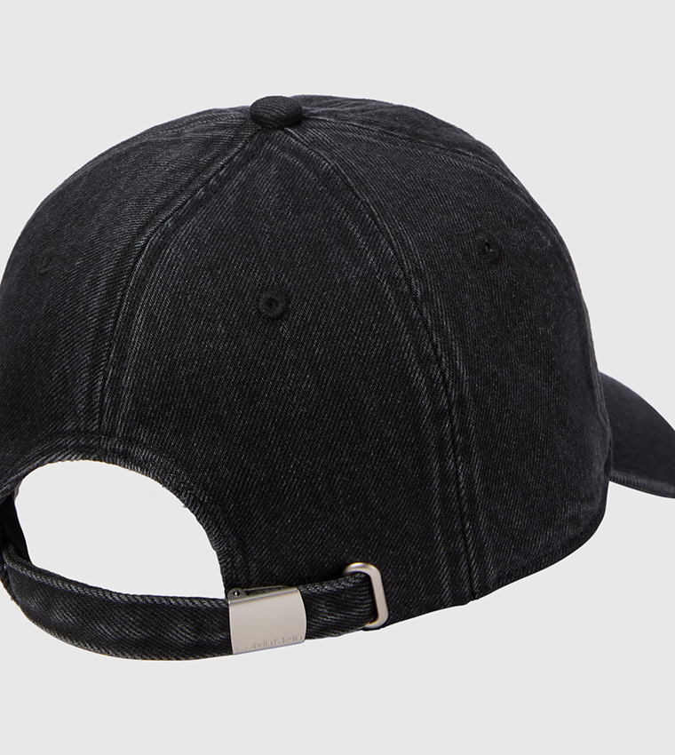 Monogram Embroidered Denim Cap