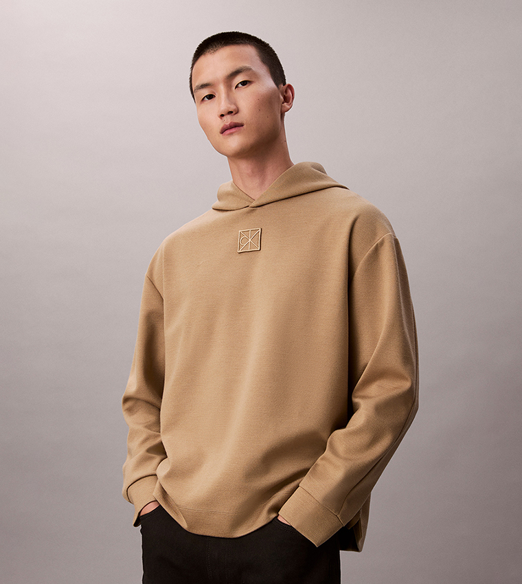 Monogram Embroidered Long Sleeves Hoodie