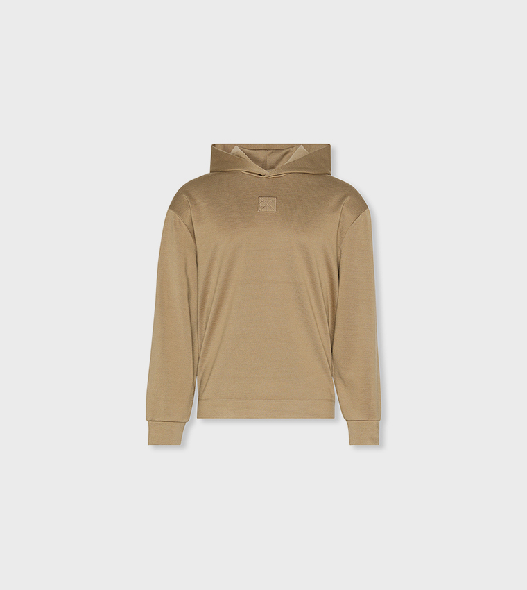 Monogram Embroidered Long Sleeves Hoodie