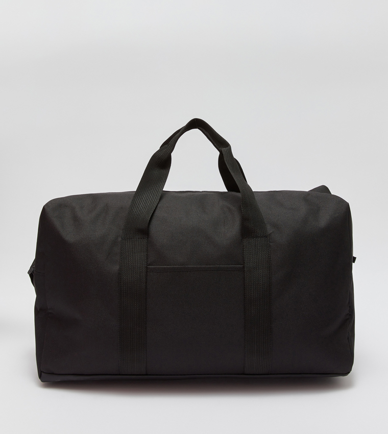 Printed Zippered Duffle Bag