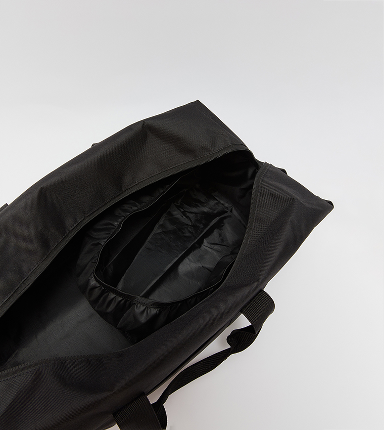 Printed Zippered Duffle Bag