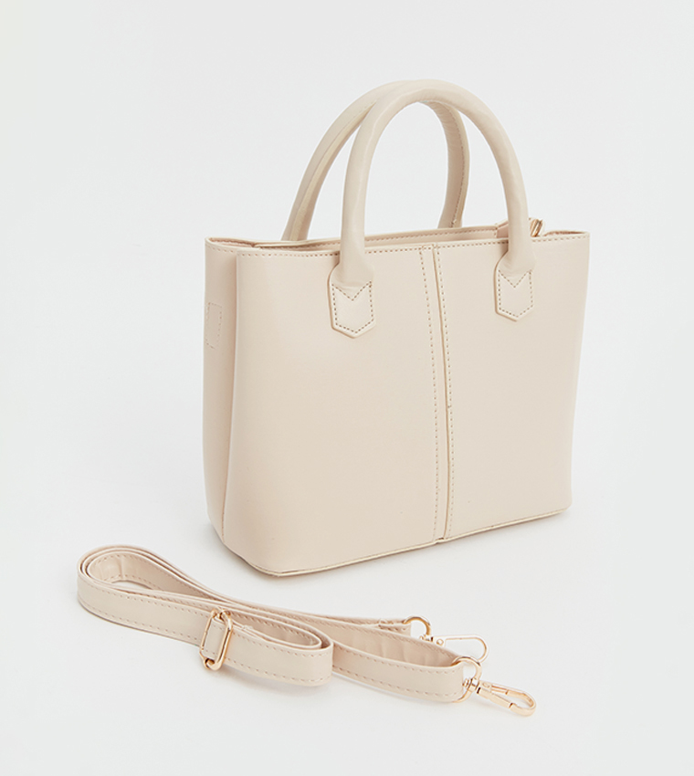 Textured Satchel Bag