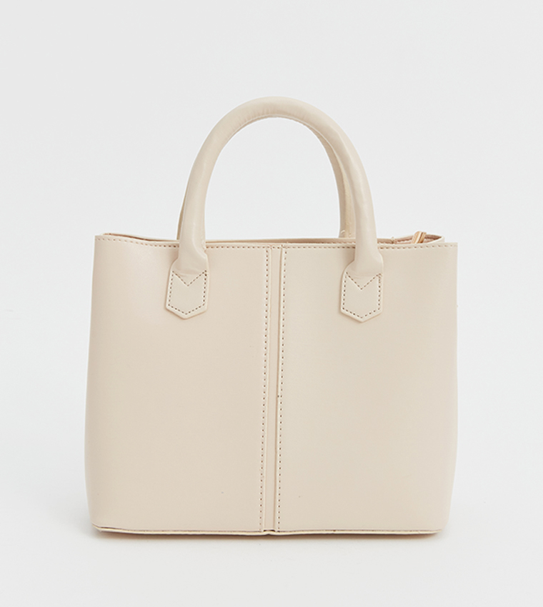 Textured Satchel Bag