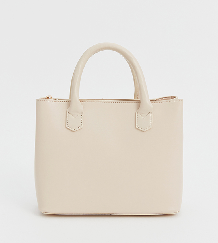Textured Satchel Bag