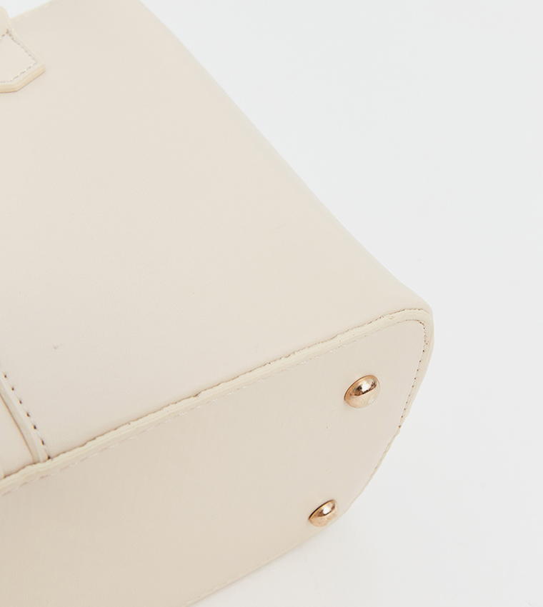 Textured Satchel Bag