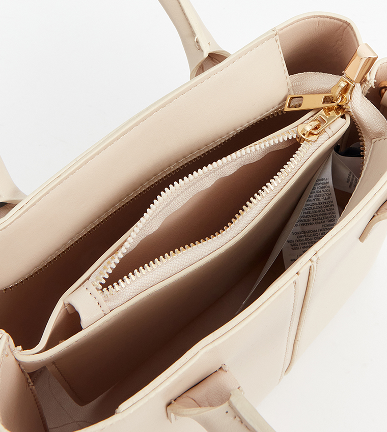 Textured Satchel Bag