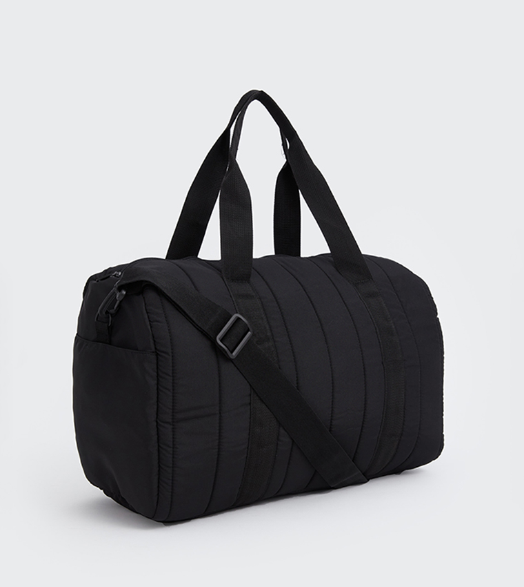 Quilted Zippered Duffle Bag