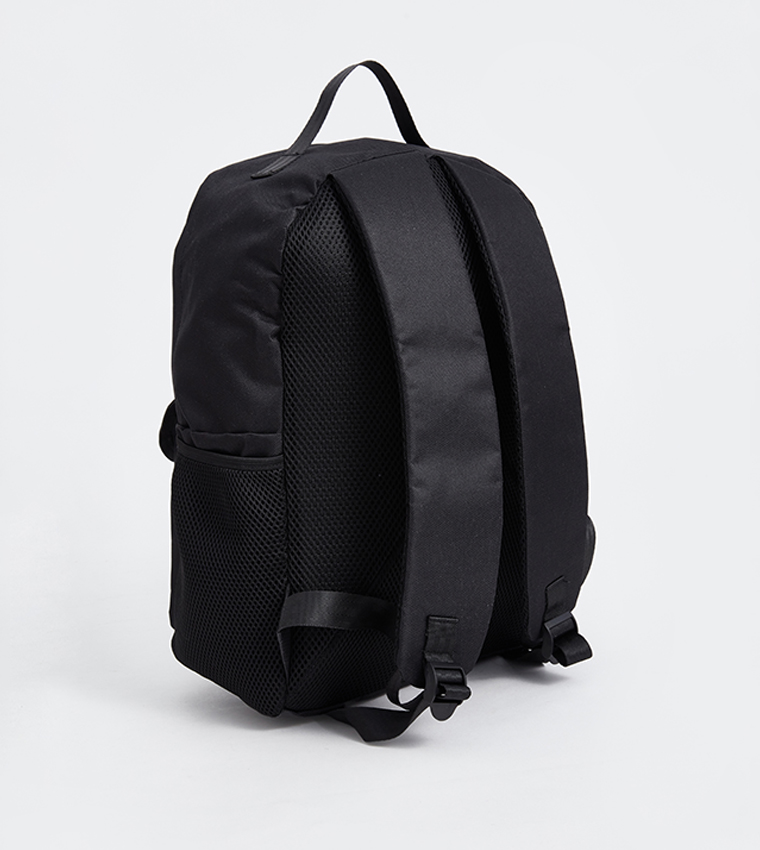 Badge Detail Zippered Backpack