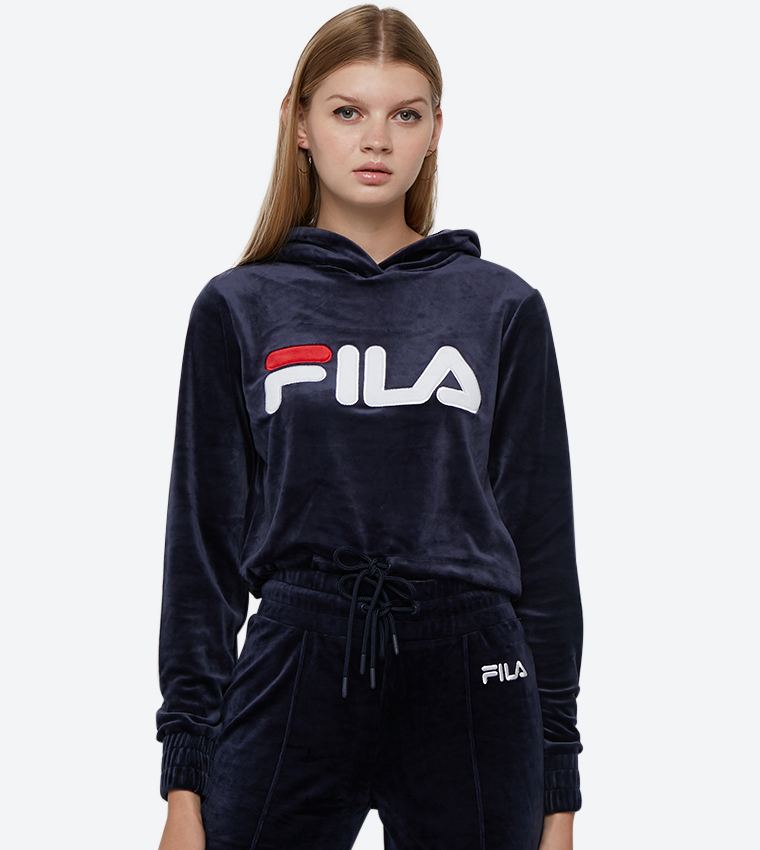 Fila hoodie navy best sale