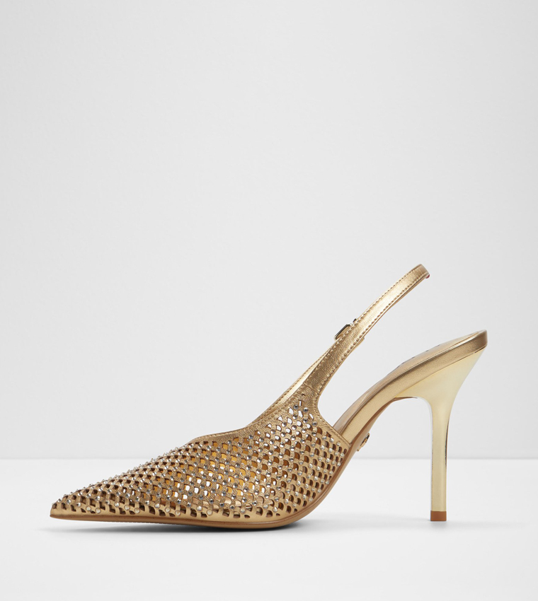 LYSANDRE Laser Cut Slingback Pumps