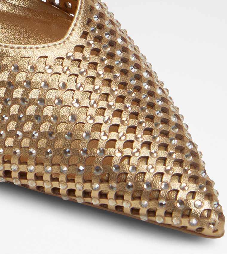 LYSANDRE Laser Cut Slingback Pumps