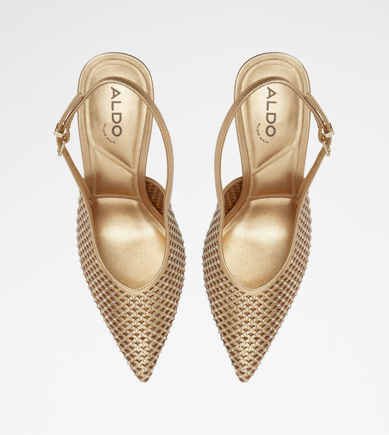 LYSANDRE Laser Cut Slingback Pumps