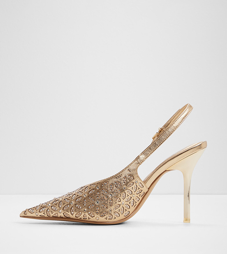 LYSANDRE Cut-Out Detail Slingback Pumps