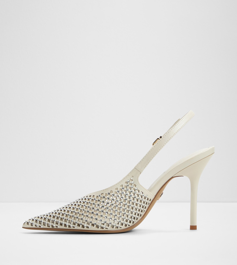 LYSANDRE Laser Cut Slingback Pumps