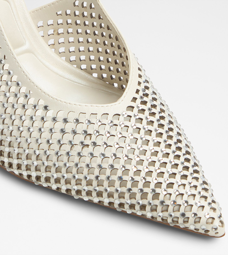 LYSANDRE Laser Cut Slingback Pumps
