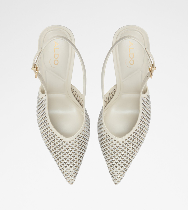 LYSANDRE Laser Cut Slingback Pumps