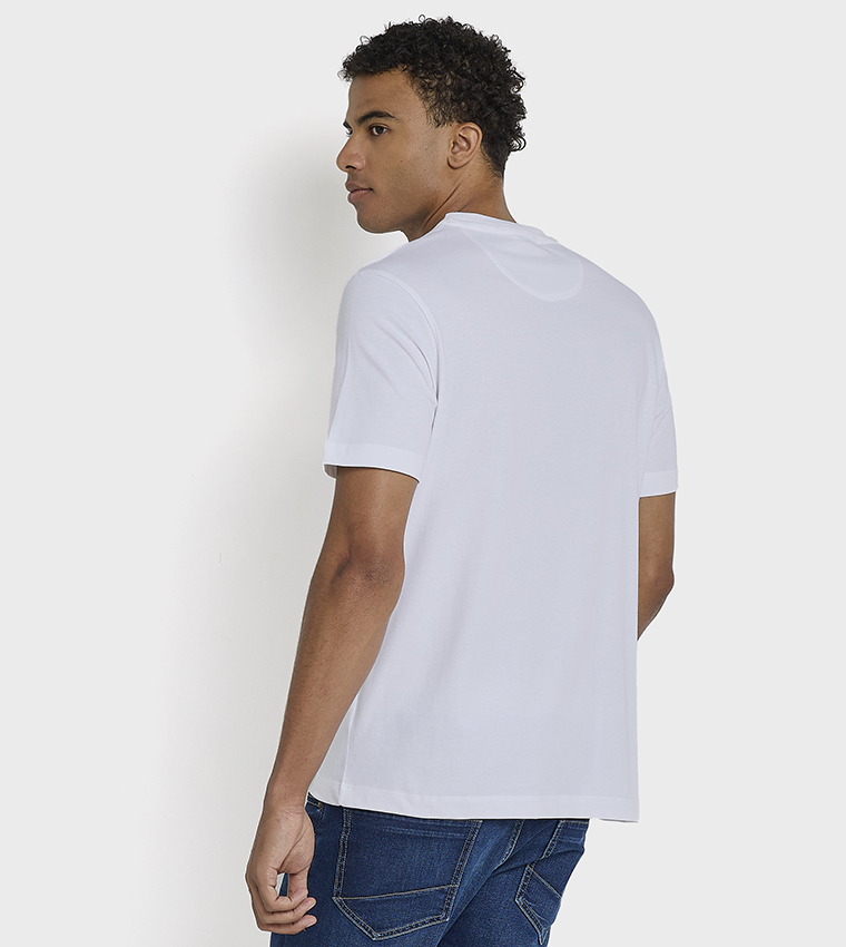 Printed Crew Neck Cotton T-Shirt