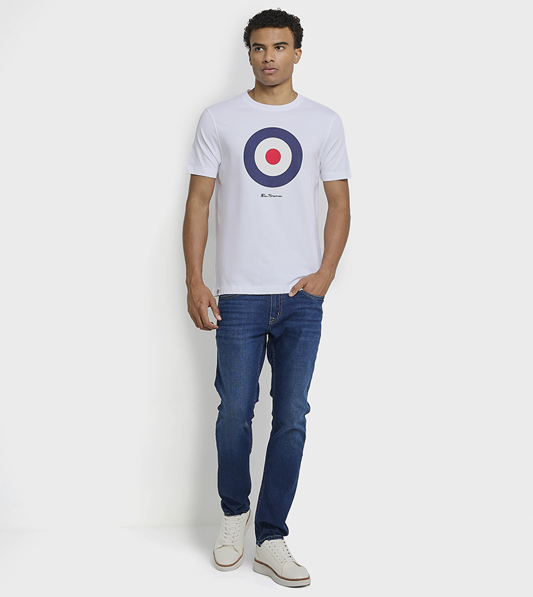 Printed Crew Neck Cotton T-Shirt
