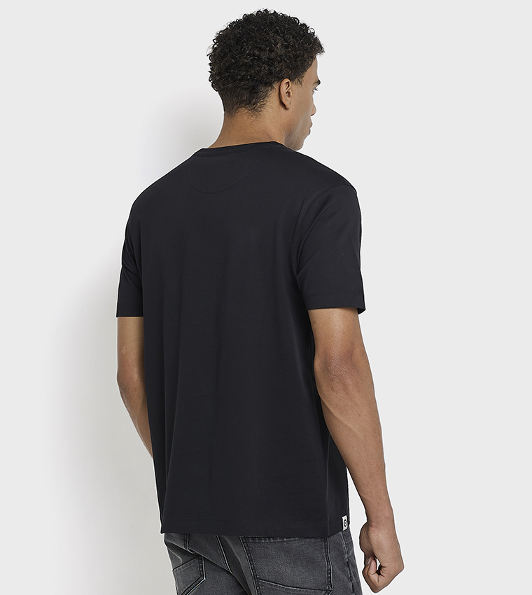 Printed Crew Neck Cotton T-Shirt