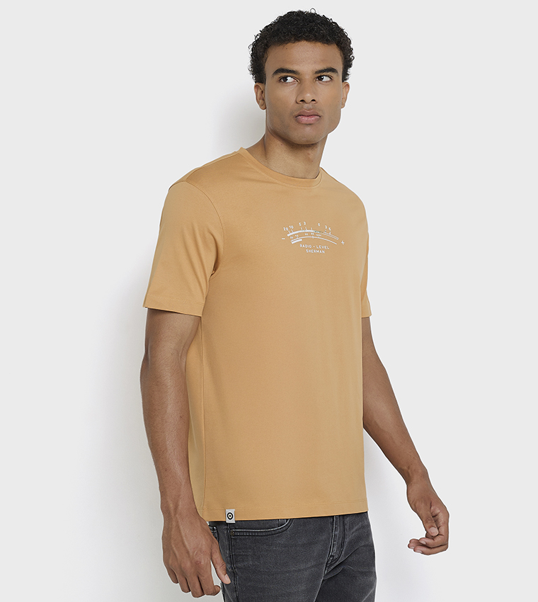 Printed Crew Neck Cotton T-Shirt