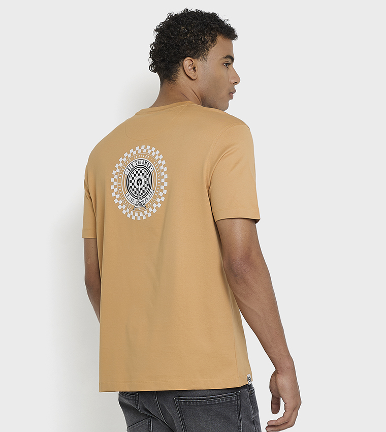 Printed Crew Neck Cotton T-Shirt